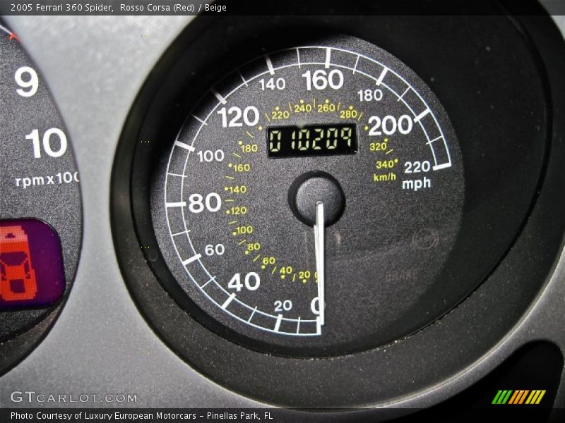 Rosso Corsa (Red) / Beige 2005 Ferrari 360 Spider