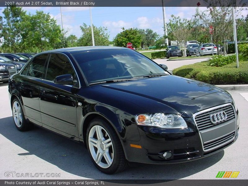 Brilliant Black / Ebony 2007 Audi A4 2.0T Sedan