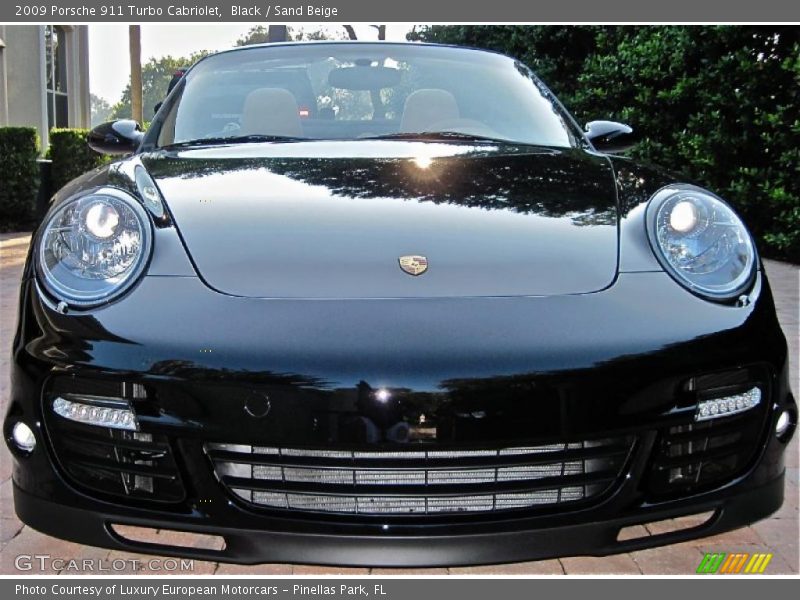Black / Sand Beige 2009 Porsche 911 Turbo Cabriolet