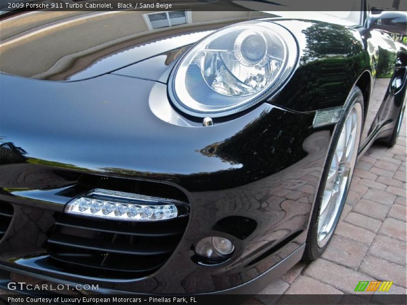 Black / Sand Beige 2009 Porsche 911 Turbo Cabriolet