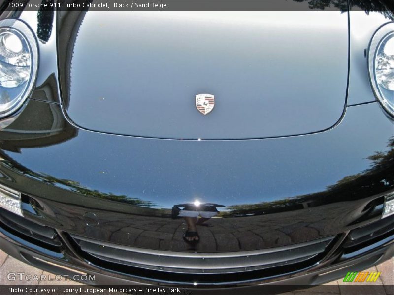 Black / Sand Beige 2009 Porsche 911 Turbo Cabriolet