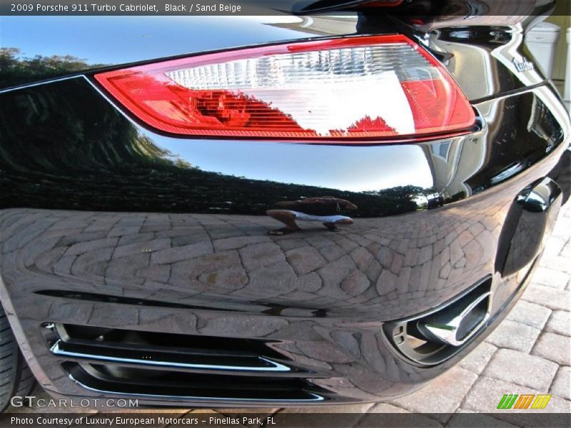 Black / Sand Beige 2009 Porsche 911 Turbo Cabriolet