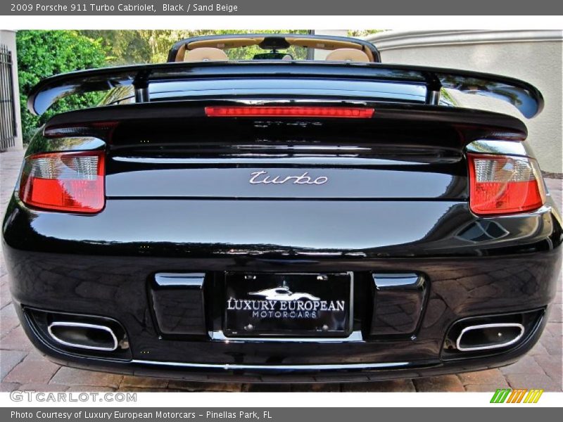 Black / Sand Beige 2009 Porsche 911 Turbo Cabriolet