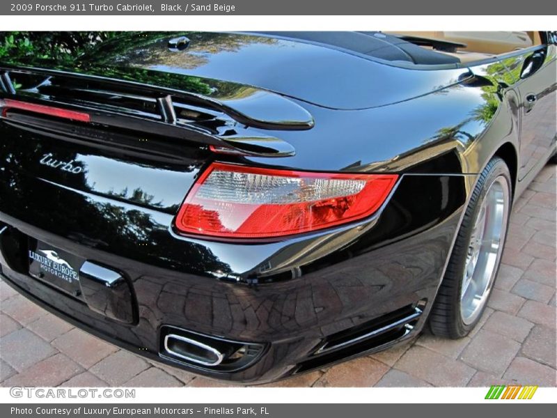 Black / Sand Beige 2009 Porsche 911 Turbo Cabriolet
