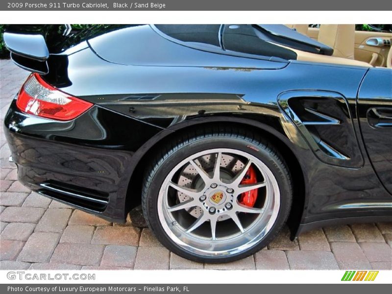 Black / Sand Beige 2009 Porsche 911 Turbo Cabriolet