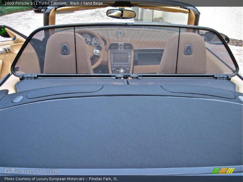 Black / Sand Beige 2009 Porsche 911 Turbo Cabriolet
