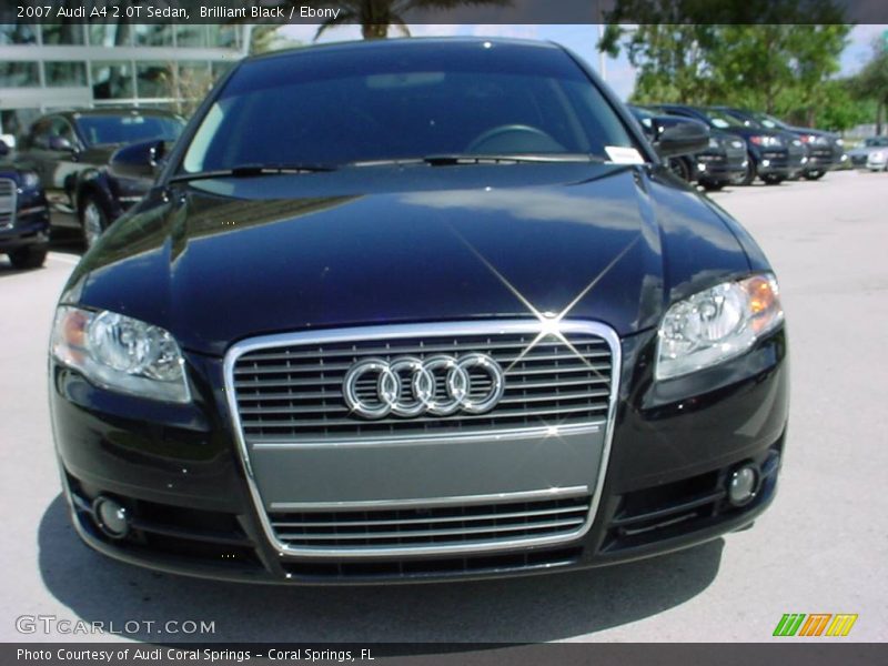 Brilliant Black / Ebony 2007 Audi A4 2.0T Sedan