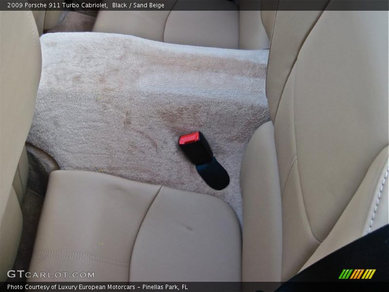 Black / Sand Beige 2009 Porsche 911 Turbo Cabriolet