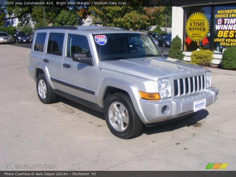 Bright Silver Metallic / Medium Slate Gray 2006 Jeep Commander 4x4