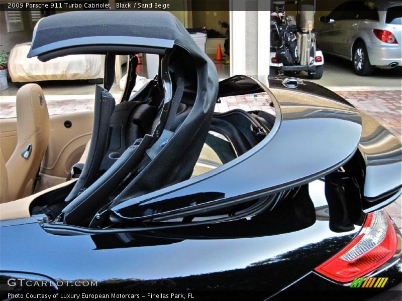 Black / Sand Beige 2009 Porsche 911 Turbo Cabriolet