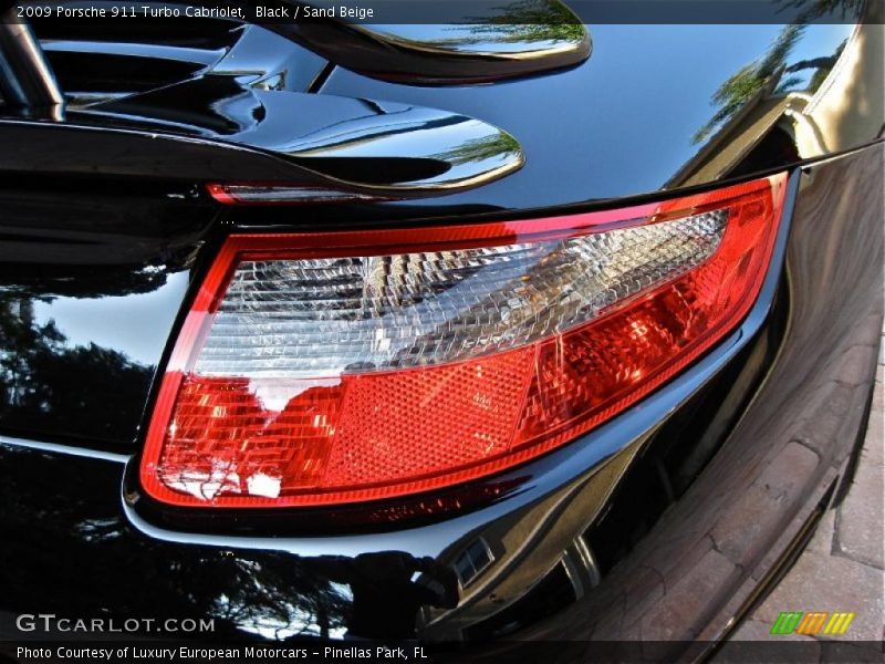 Black / Sand Beige 2009 Porsche 911 Turbo Cabriolet