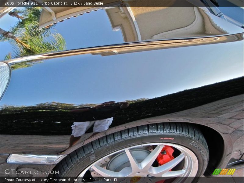 Black / Sand Beige 2009 Porsche 911 Turbo Cabriolet