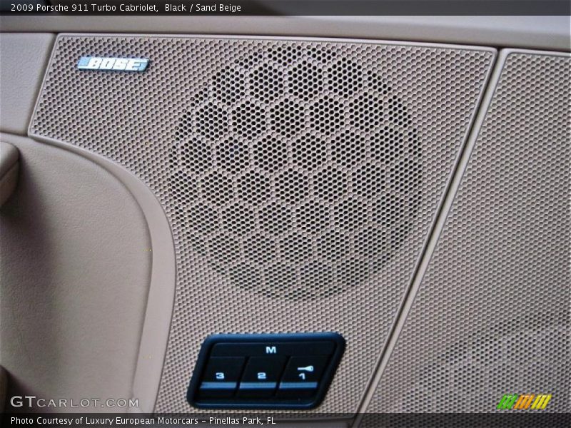 Black / Sand Beige 2009 Porsche 911 Turbo Cabriolet