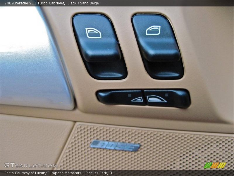 Black / Sand Beige 2009 Porsche 911 Turbo Cabriolet