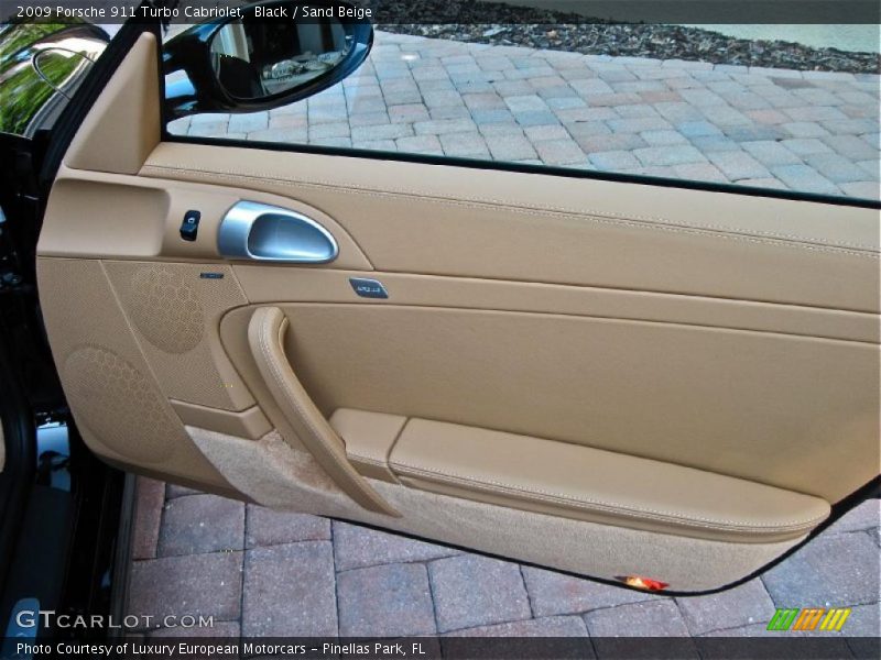 Black / Sand Beige 2009 Porsche 911 Turbo Cabriolet