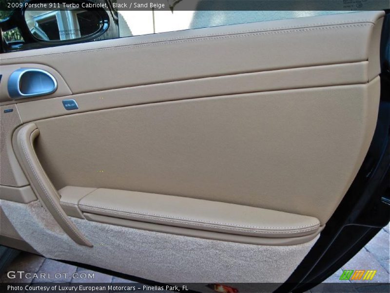 Black / Sand Beige 2009 Porsche 911 Turbo Cabriolet