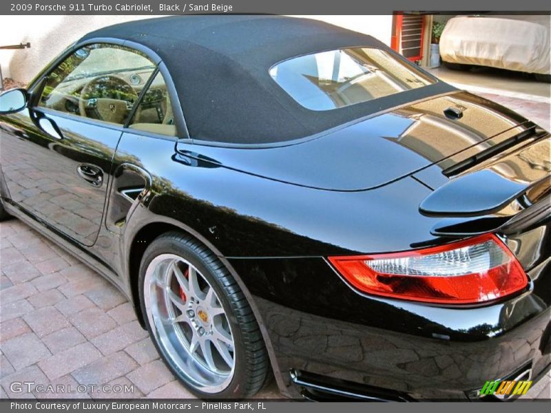 Black / Sand Beige 2009 Porsche 911 Turbo Cabriolet
