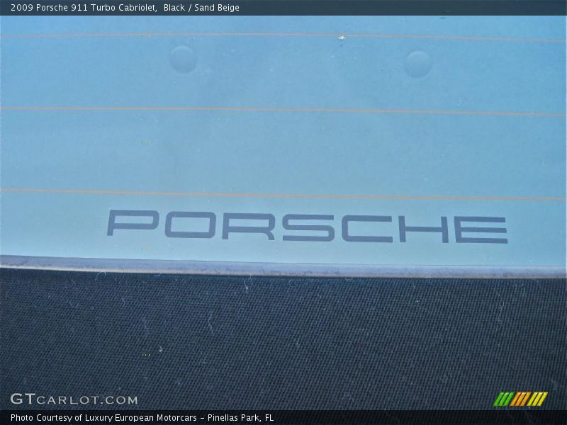 Black / Sand Beige 2009 Porsche 911 Turbo Cabriolet