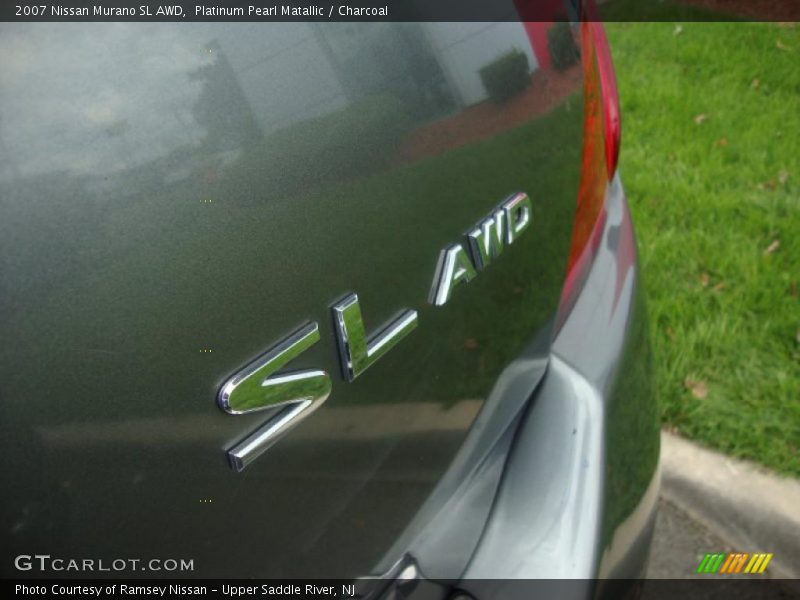 Platinum Pearl Matallic / Charcoal 2007 Nissan Murano SL AWD