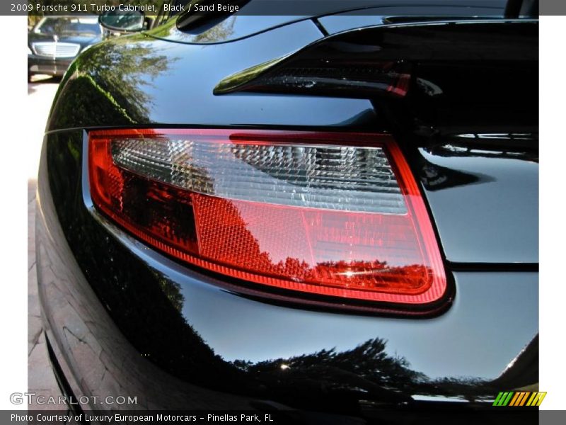 Black / Sand Beige 2009 Porsche 911 Turbo Cabriolet