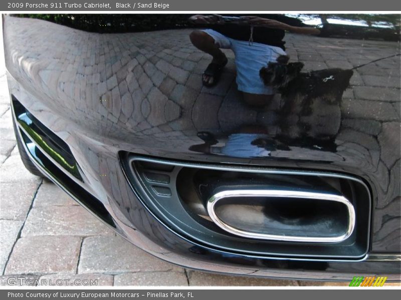 Black / Sand Beige 2009 Porsche 911 Turbo Cabriolet