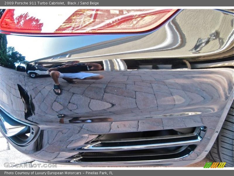 Black / Sand Beige 2009 Porsche 911 Turbo Cabriolet