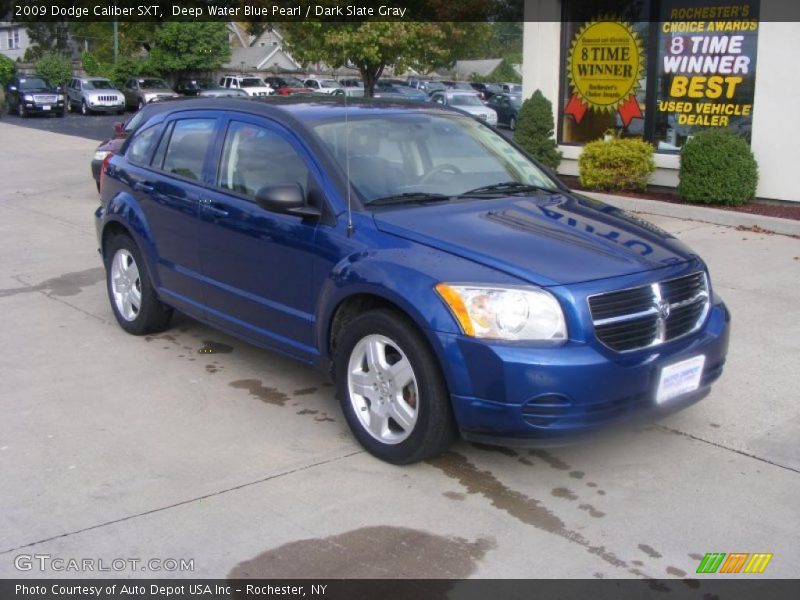 Deep Water Blue Pearl / Dark Slate Gray 2009 Dodge Caliber SXT