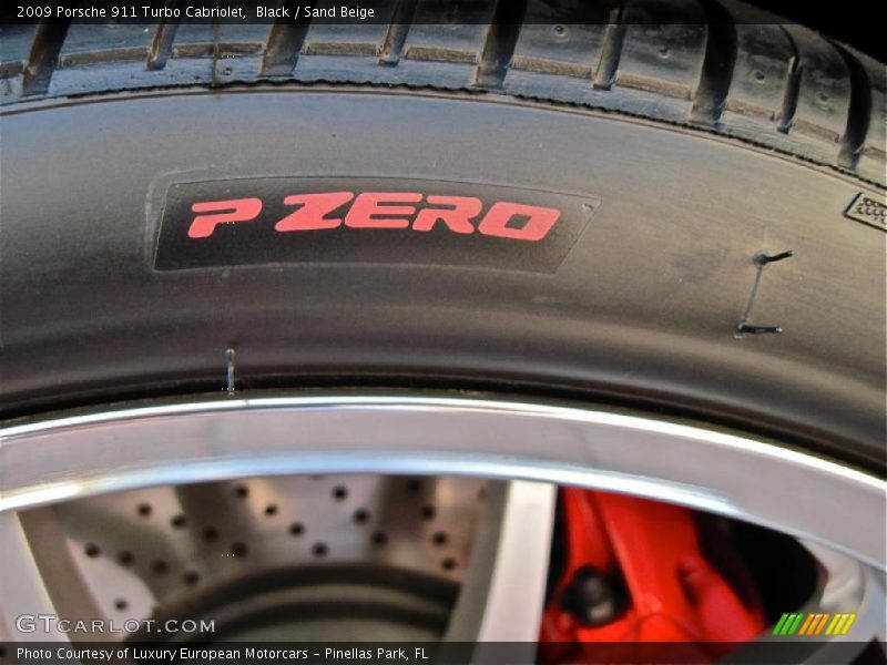 Black / Sand Beige 2009 Porsche 911 Turbo Cabriolet