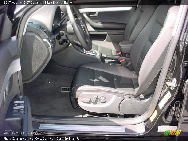 Brilliant Black / Ebony 2007 Audi A4 2.0T Sedan