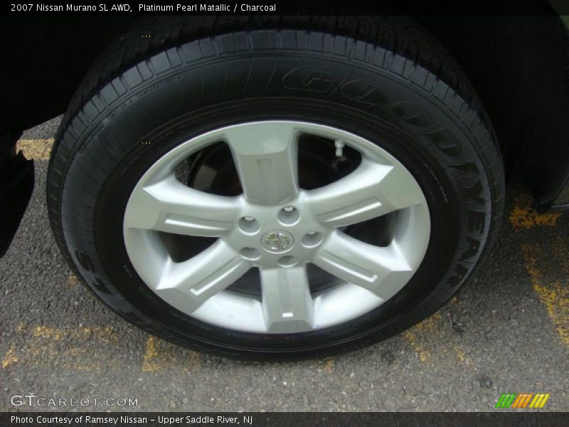 Platinum Pearl Matallic / Charcoal 2007 Nissan Murano SL AWD