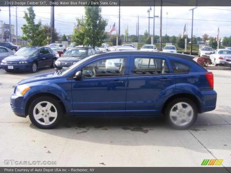 Deep Water Blue Pearl / Dark Slate Gray 2009 Dodge Caliber SXT