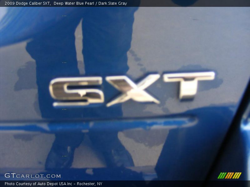Deep Water Blue Pearl / Dark Slate Gray 2009 Dodge Caliber SXT