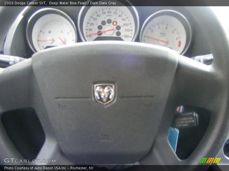 Deep Water Blue Pearl / Dark Slate Gray 2009 Dodge Caliber SXT