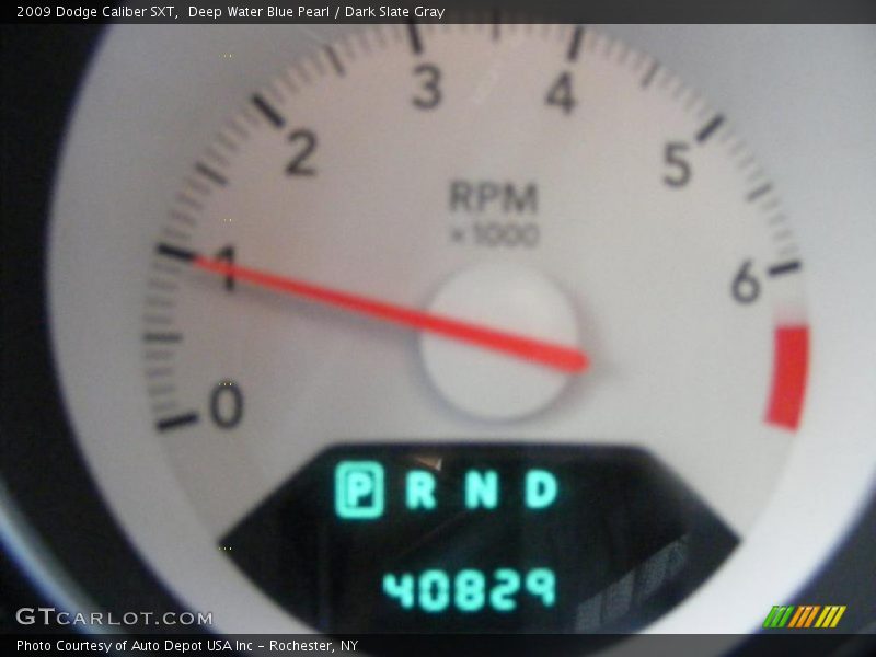 Deep Water Blue Pearl / Dark Slate Gray 2009 Dodge Caliber SXT