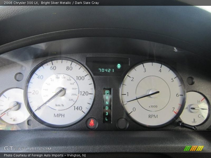 Bright Silver Metallic / Dark Slate Gray 2008 Chrysler 300 LX