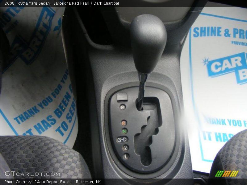 Barcelona Red Pearl / Dark Charcoal 2008 Toyota Yaris Sedan