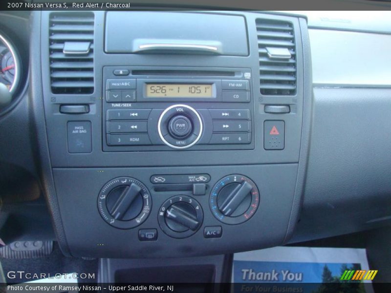 Red Alert / Charcoal 2007 Nissan Versa S