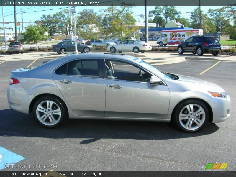 Palladium Metallic / Ebony 2010 Acura TSX V6 Sedan