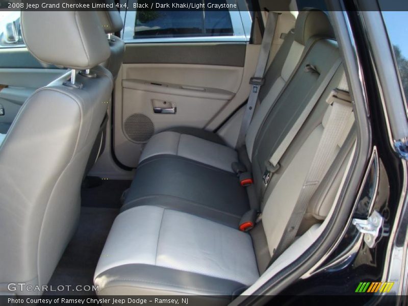 Black / Dark Khaki/Light Graystone 2008 Jeep Grand Cherokee Limited 4x4