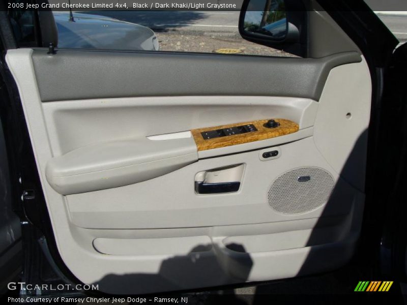 Black / Dark Khaki/Light Graystone 2008 Jeep Grand Cherokee Limited 4x4