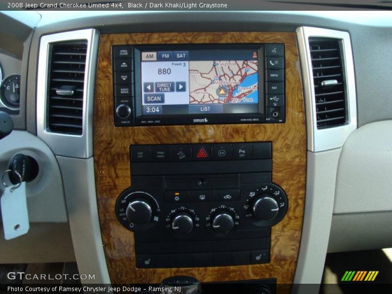 Black / Dark Khaki/Light Graystone 2008 Jeep Grand Cherokee Limited 4x4