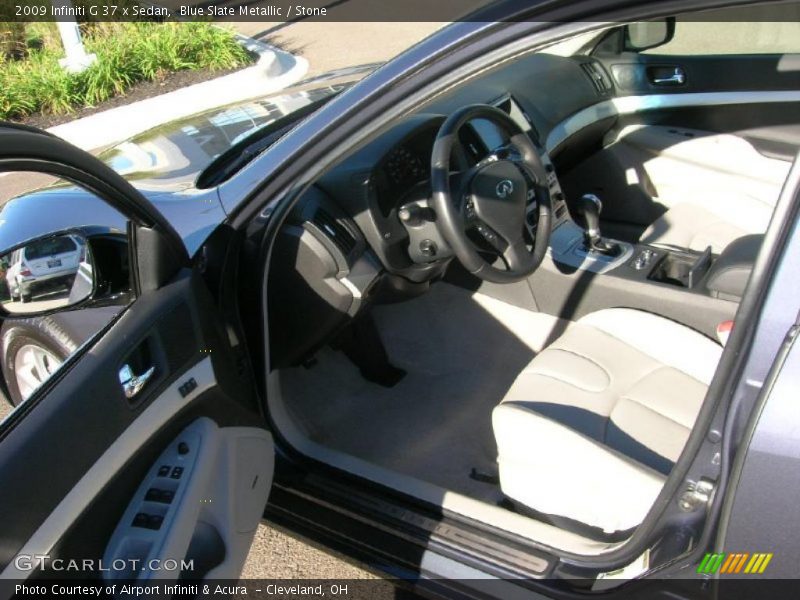 Blue Slate Metallic / Stone 2009 Infiniti G 37 x Sedan