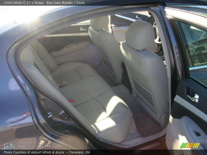 Blue Slate Metallic / Stone 2009 Infiniti G 37 x Sedan