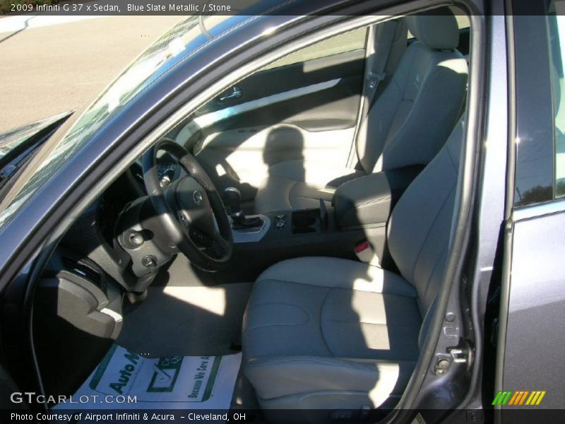 Blue Slate Metallic / Stone 2009 Infiniti G 37 x Sedan