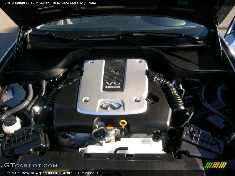 Blue Slate Metallic / Stone 2009 Infiniti G 37 x Sedan