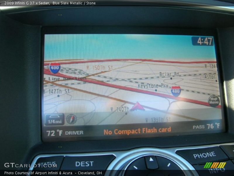 Blue Slate Metallic / Stone 2009 Infiniti G 37 x Sedan