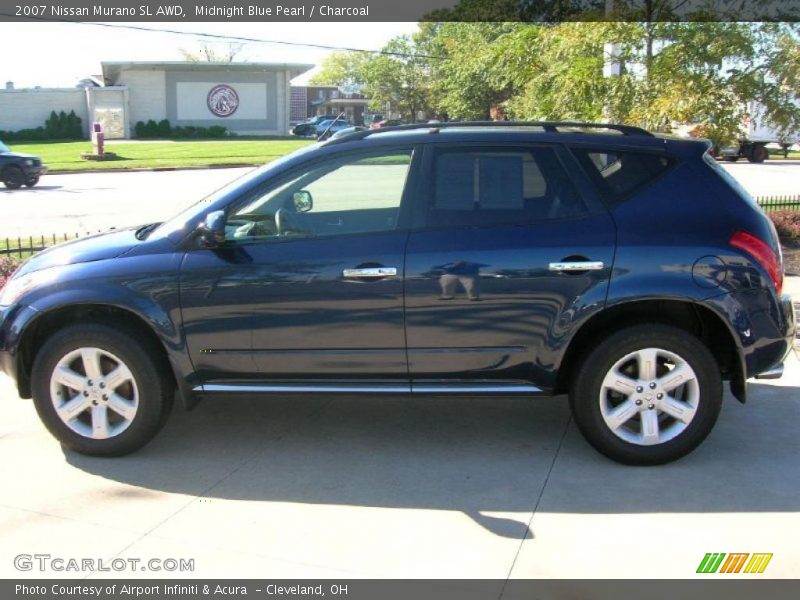 Midnight Blue Pearl / Charcoal 2007 Nissan Murano SL AWD