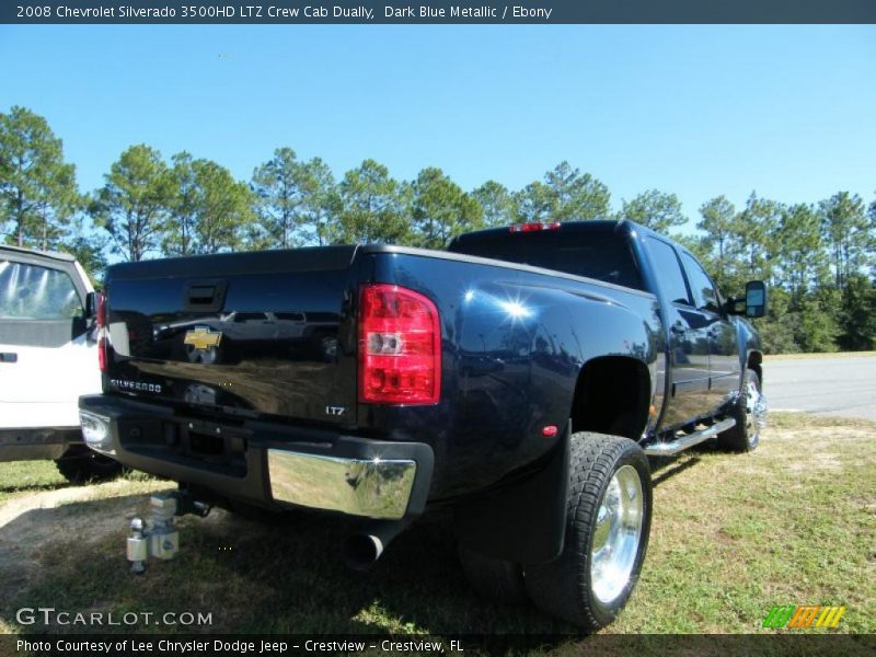 Dark Blue Metallic / Ebony 2008 Chevrolet Silverado 3500HD LTZ Crew Cab Dually