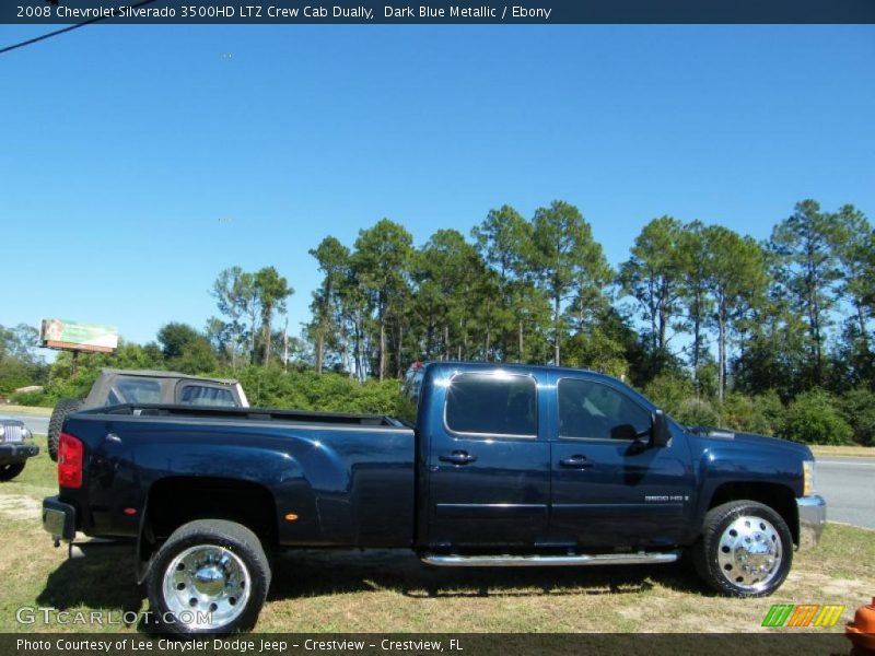 Dark Blue Metallic / Ebony 2008 Chevrolet Silverado 3500HD LTZ Crew Cab Dually