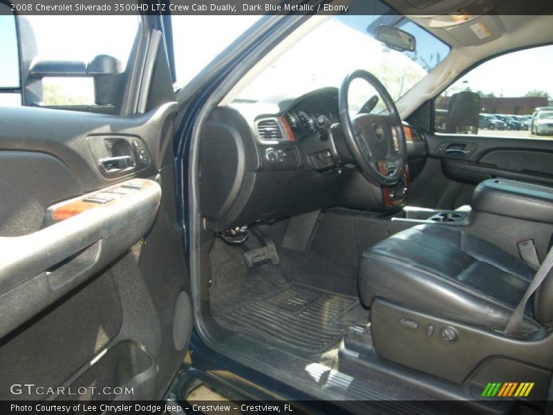 Dark Blue Metallic / Ebony 2008 Chevrolet Silverado 3500HD LTZ Crew Cab Dually